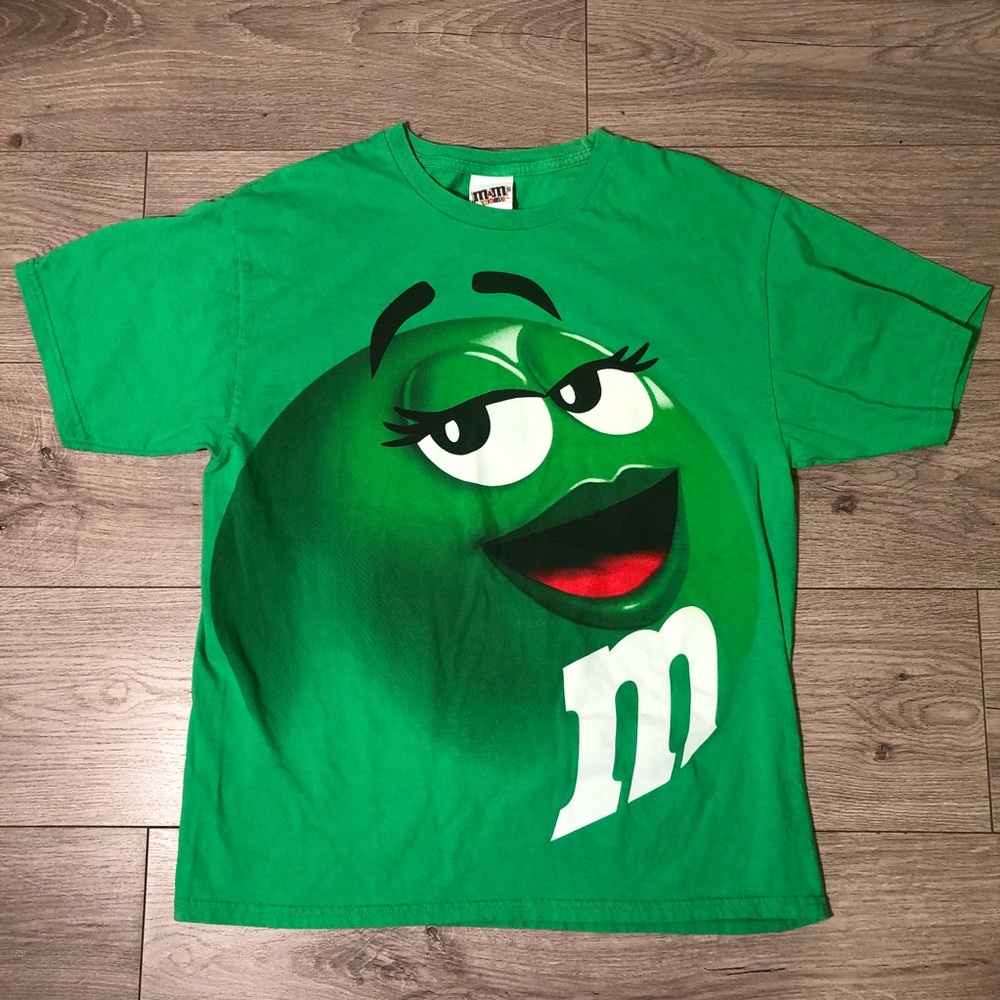 Vintage M&M's World Green T-Shirt Size L